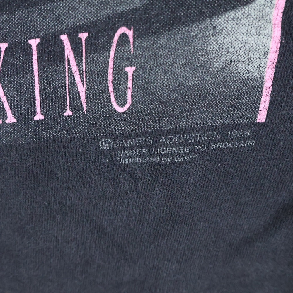 VINTAGE(ヴィンテージ) 90-00s JANE'S ADDICTION NOTHINGS SHOKING ジェーンズ アディクション 半袖Tシャツ カットソー ブラック
