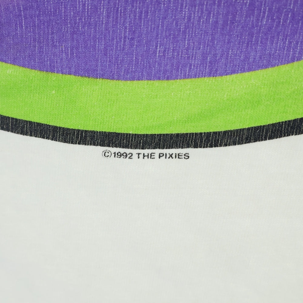 VINTAGE(ヴィンテージ) 90s THE PIXIES LOGO TEE 1992 ピクシーズ 半袖Tシャツカットソー ホワイト