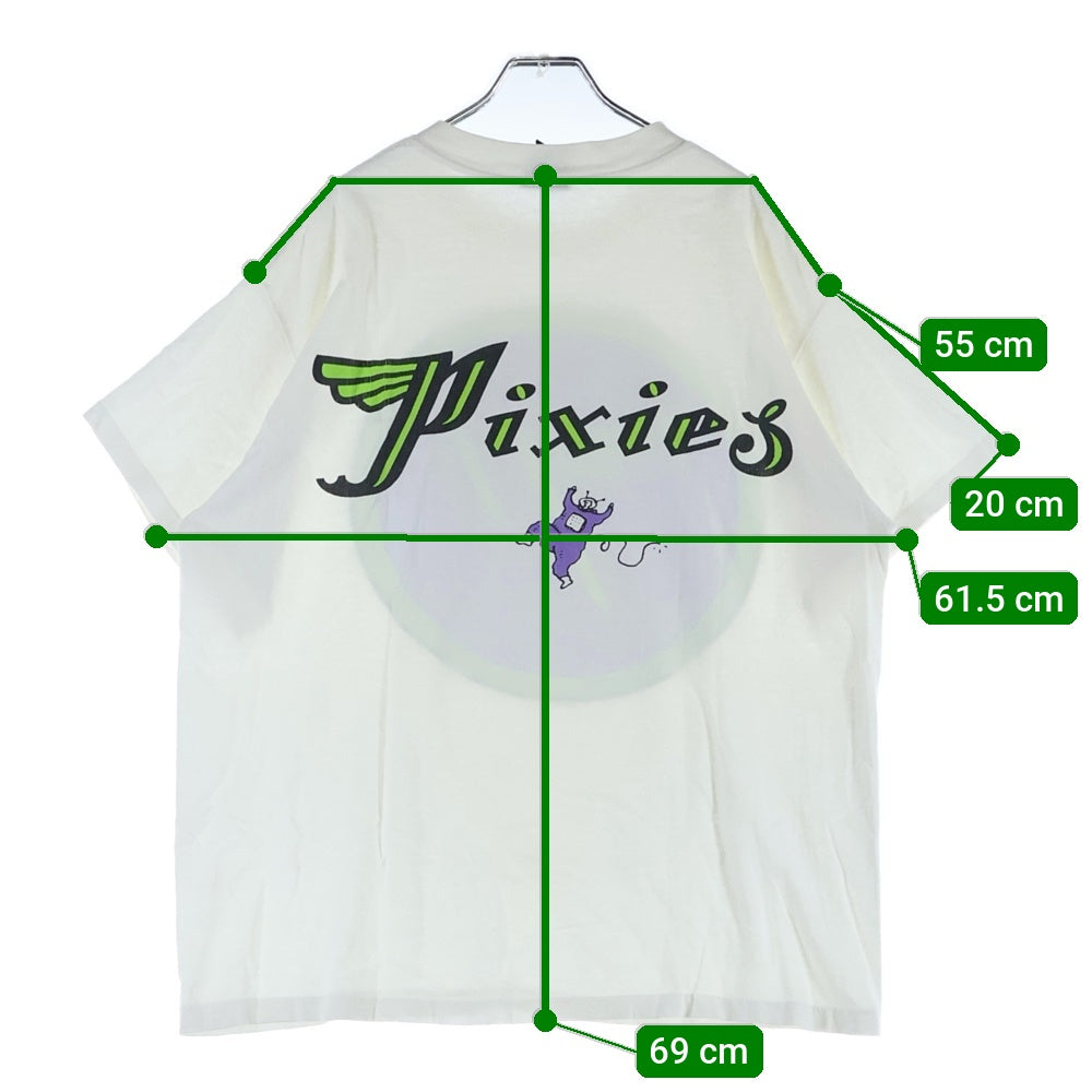 VINTAGE(ヴィンテージ) 90s THE PIXIES LOGO TEE 1992 ピクシーズ 半袖Tシャツカットソー ホワイト