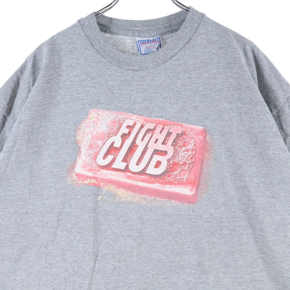 VINTAGE(ヴィンテージ) 90s FIGHT CLUB MOVIE PROMO ファイトクラブ 半袖Tシャツカットソー グレー