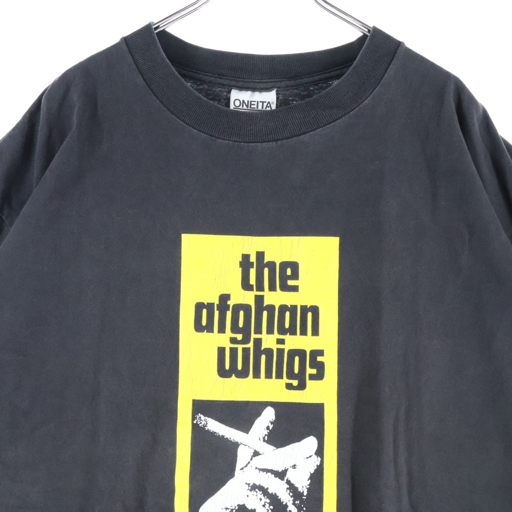 VINTAGE(ヴィンテージ) 90s THE AFGHAN WHIGS アフガン・ウィッグス バンド Tシャツ 半袖カットソー ブラック