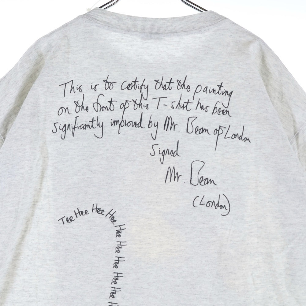VINTAGE(ヴィンテージ) 90s MR BEAN MONA LISA ミスター ビーン モナリザ パロディ 半袖Tシャツカットソー グレー