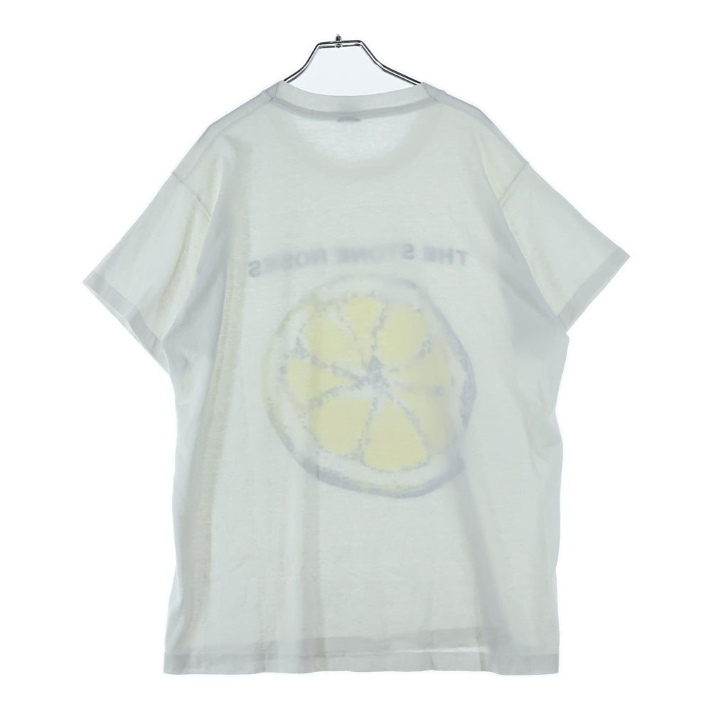 VINTAGE(ヴィンテージ) 90s THE STONE ROSES Lemon ザ・ストーン・ローゼズ レモン フロントプリント Tシャツ 半袖カットソー ホワイト