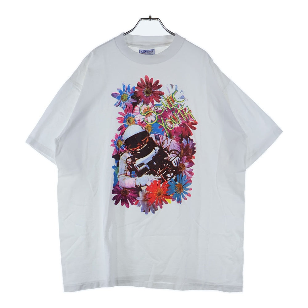 VINTAGE(ヴィンテージ) 90s SONIC YOUTH TANNIS ROOT ソニックユース 宇宙飛行士 半袖Tシャツカットソー ホワイト