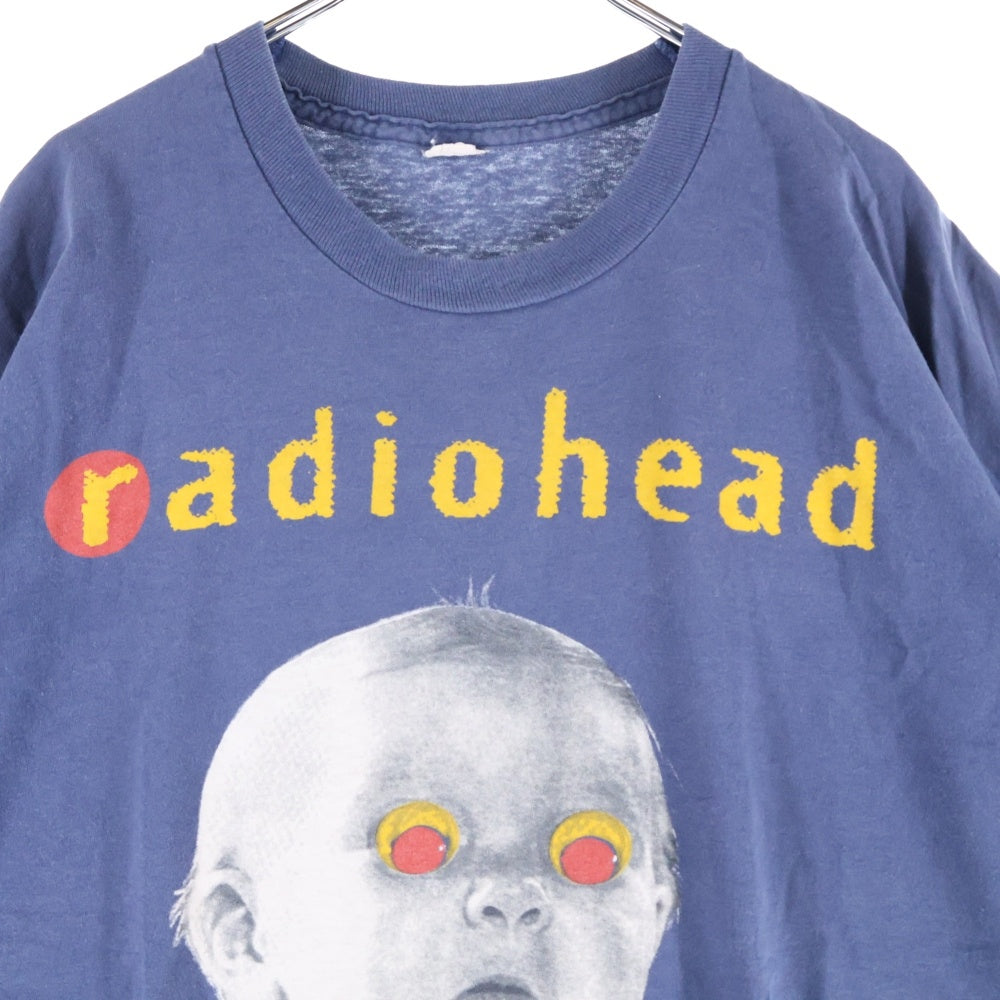 VINTAGE(ヴィンテージ) 90s PABLO HONEY RADIOHEAD TOUR レディオヘッド パブロハニー 半袖Tシャツカットソー ネイビー