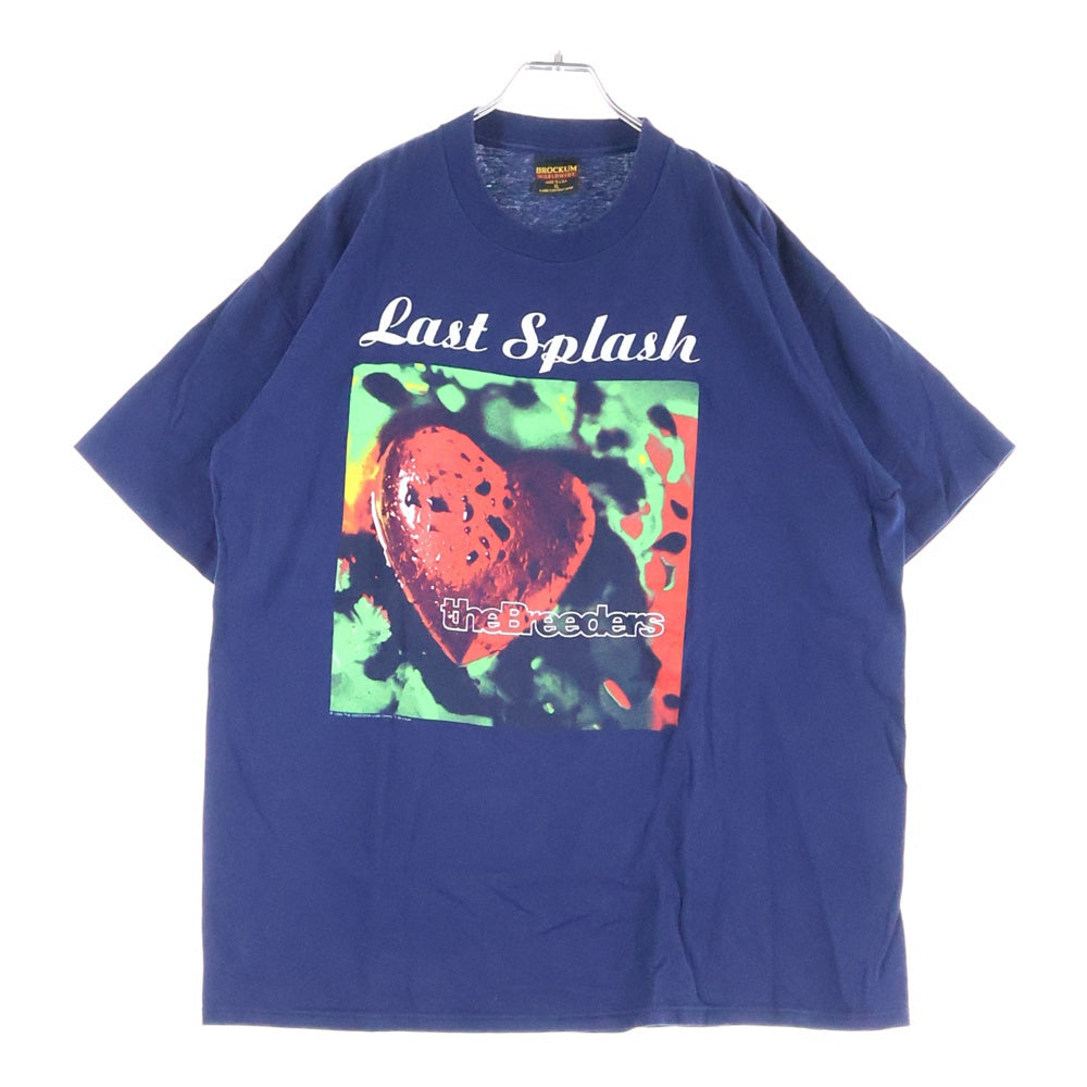 VINTAGE(ヴィンテージ) 90s THE BREEDERS Last Splash ブリーダーズ ラストスプラッシュ 両面プリント Tシャツ 半袖カットソー ネイビー