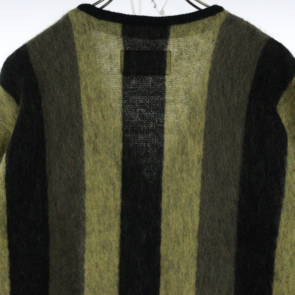 WACKO MARIA(ワコマリア) 20AW STRIPED MOHAIR CARDIGAN モヘアカーディガン ストライプ柄 サイズS
