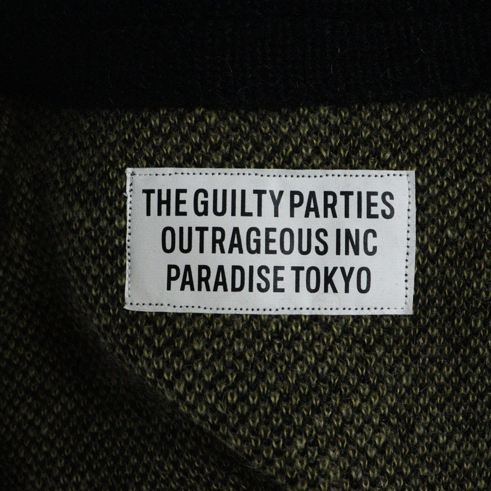 WACKO MARIA(ワコマリア) 20AW STRIPED MOHAIR CARDIGAN モヘアカーディガン ストライプ柄 サイズS