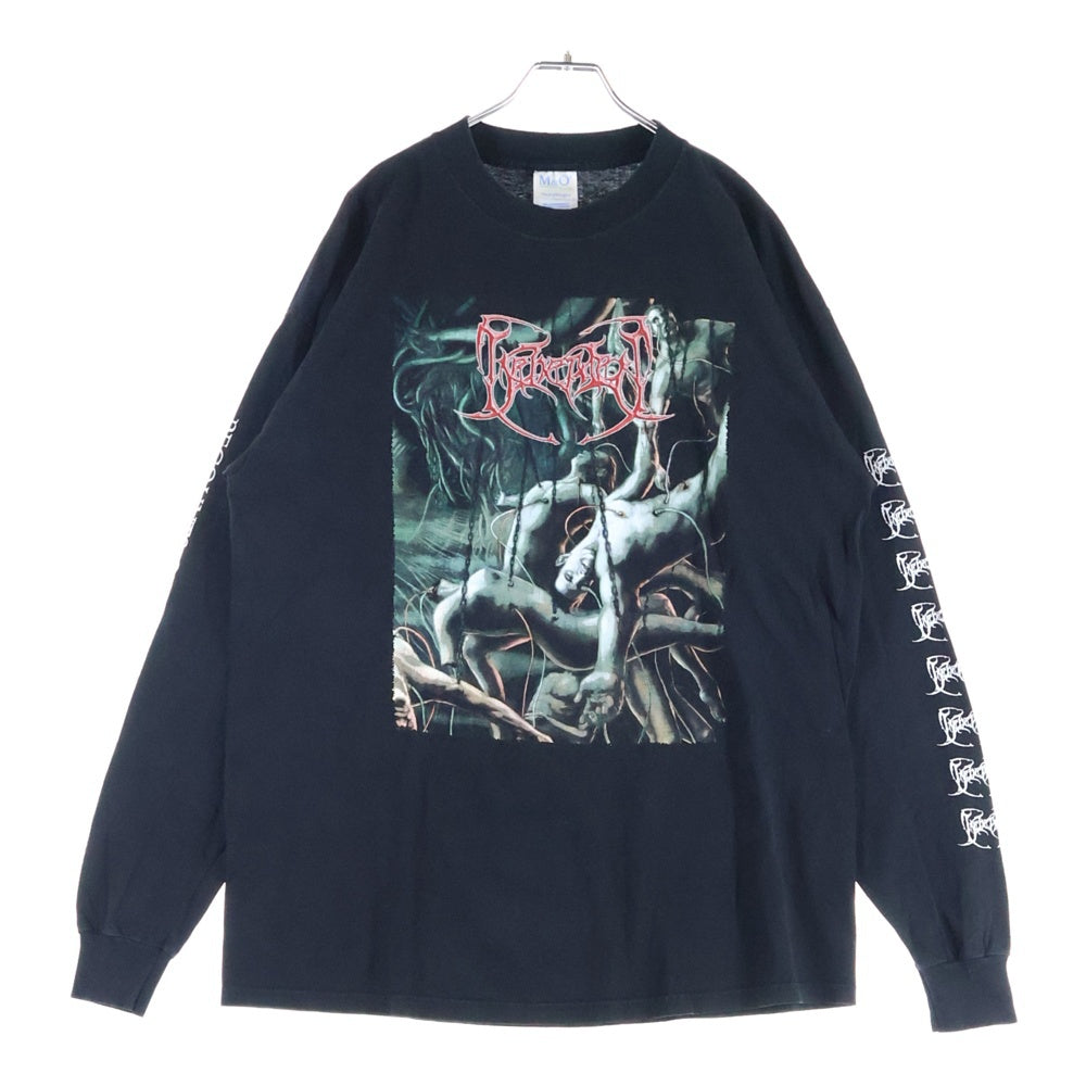 VINTAGE(ヴィンテージ) 00s BEHEADED Recounts of Disembodiment メタル バンドTシャツ 両面プリント 長袖Tシャツ ブラック