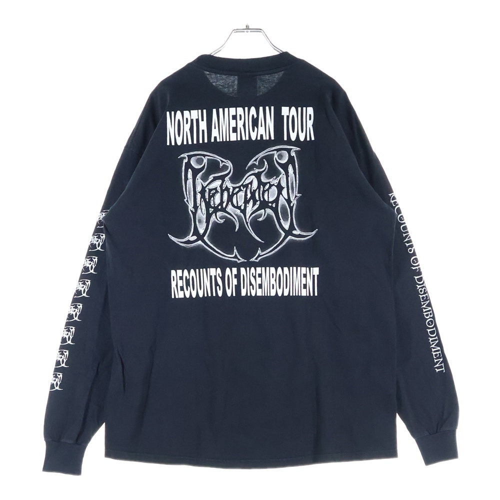 VINTAGE(ヴィンテージ) 00s BEHEADED Recounts of Disembodiment メタル バンドTシャツ 両面プリント 長袖Tシャツ ブラック