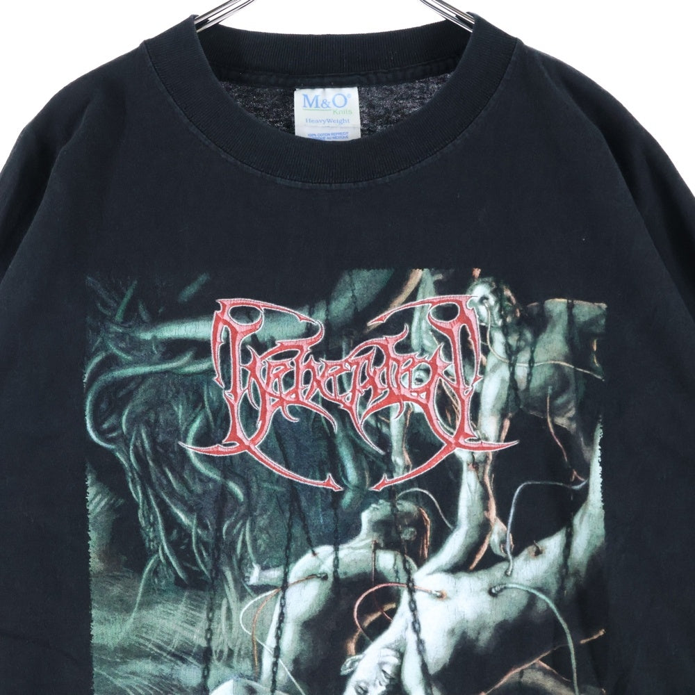 VINTAGE(ヴィンテージ) 00s BEHEADED Recounts of Disembodiment メタル バンドTシャツ 両面プリント 長袖Tシャツ ブラック