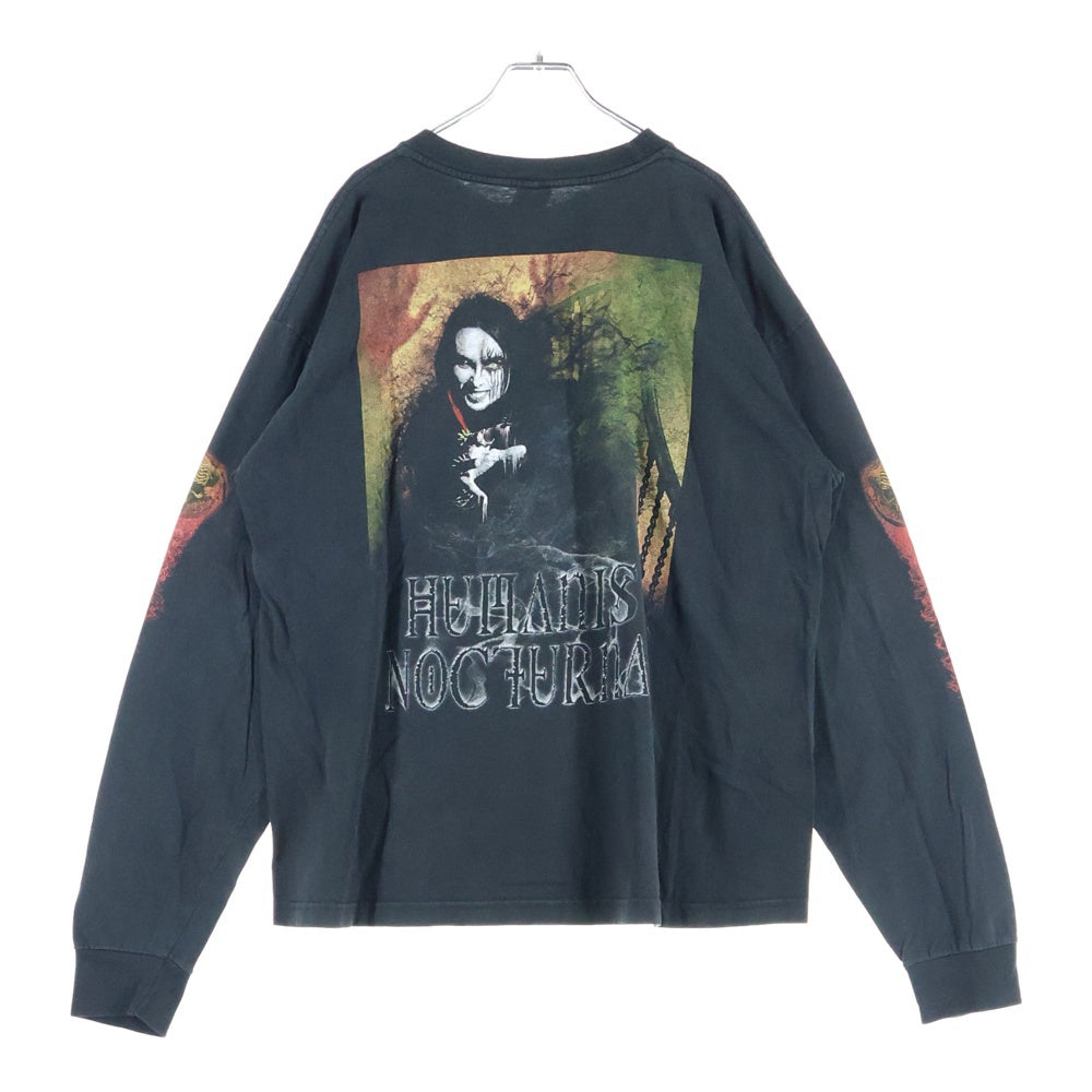 VINTAGE(ヴィンテージ) 00s CRADLE OF FILTH Humanis Nocturnal クレイドルオブフィルス 両面プリント 長袖Tシャツ カットソー ブラック