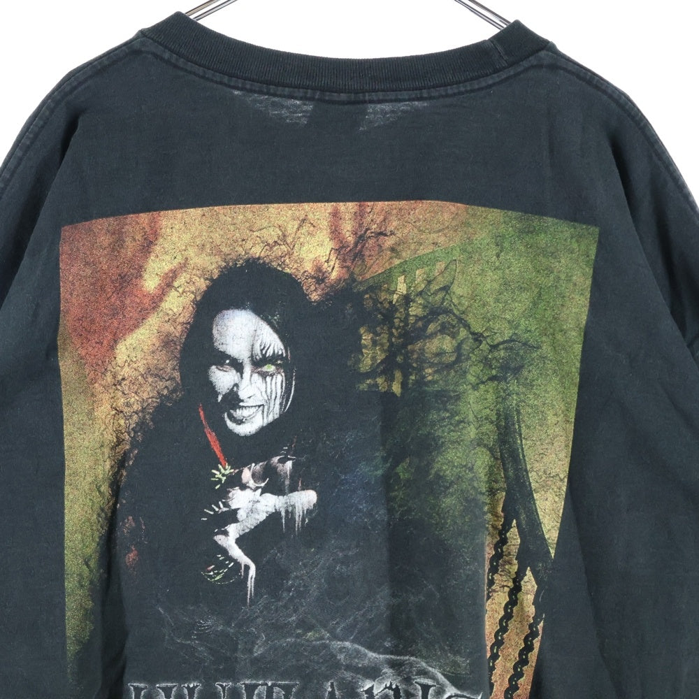 VINTAGE(ヴィンテージ) 00s CRADLE OF FILTH Humanis Nocturnal クレイドルオブフィルス 両面プリント 長袖Tシャツ カットソー ブラック