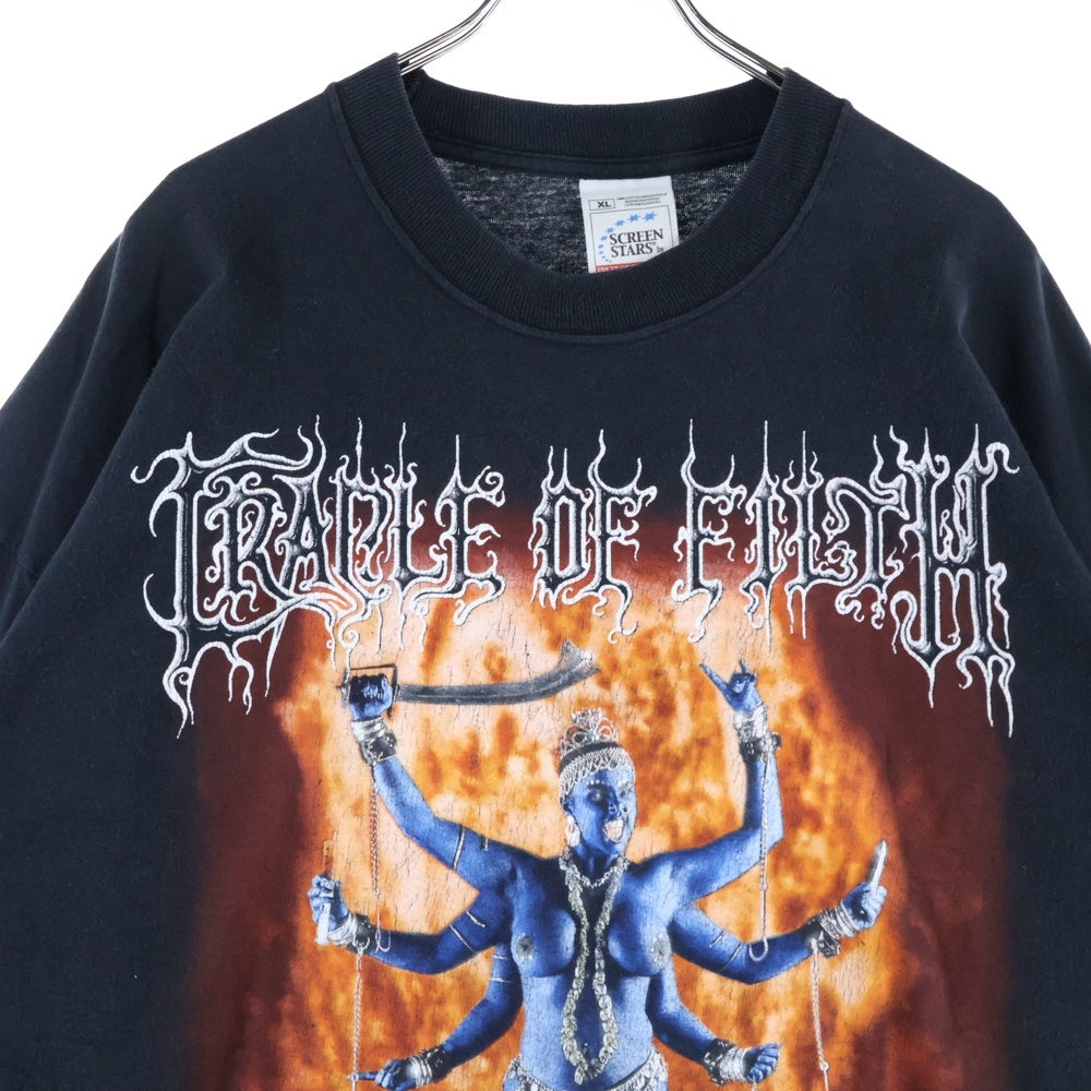 VINTAGE(ヴィンテージ) 00s CRADLE OF FILTH DESTROYER OF WORLDS L/S Tee クレイドルオブフィルス 両面プリント 長袖Tシャツ ブラック