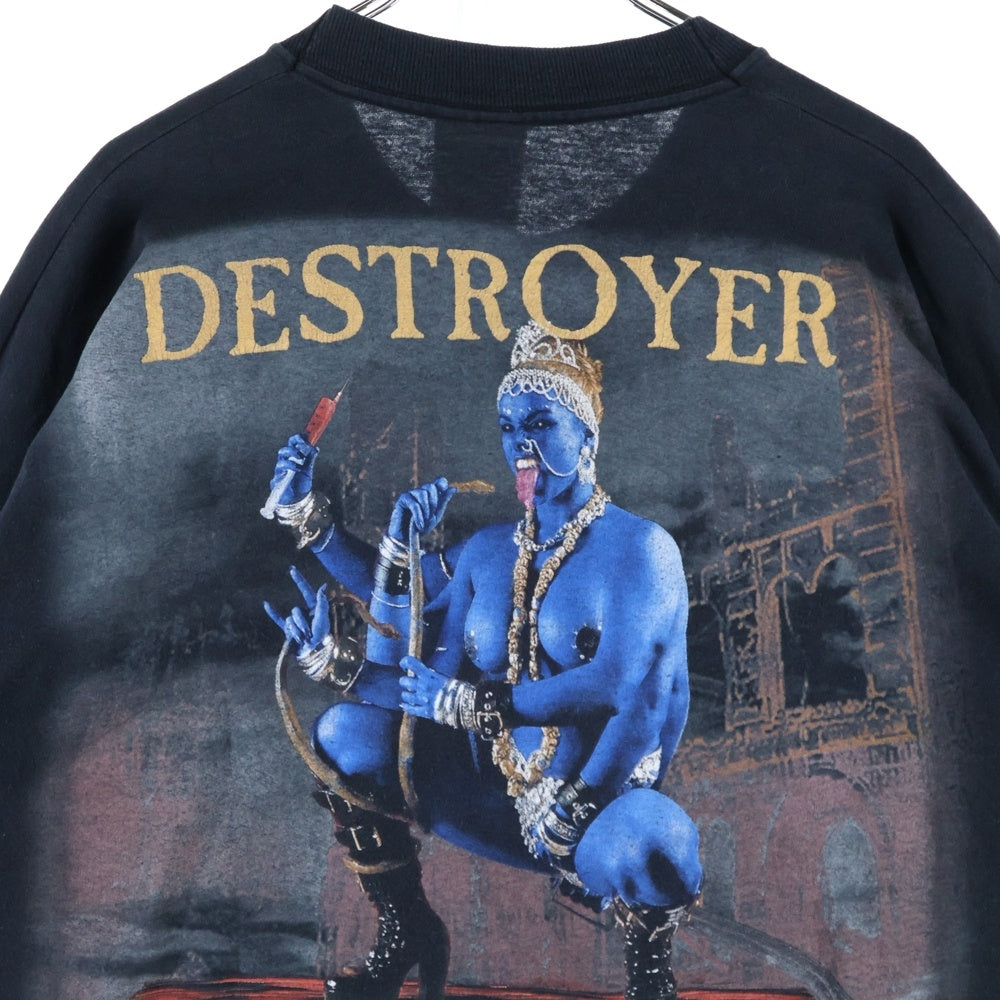 VINTAGE(ヴィンテージ) 00s CRADLE OF FILTH DESTROYER OF WORLDS L/S Tee クレイドルオブフィルス 両面プリント 長袖Tシャツ ブラック