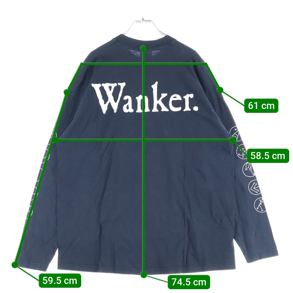 VINTAGE(ヴィンテージ) 90s CRADLE OF FILTH Wanker クレイドルオブフィルス 両面プリント 長袖Tシャツ カットソー ブラック