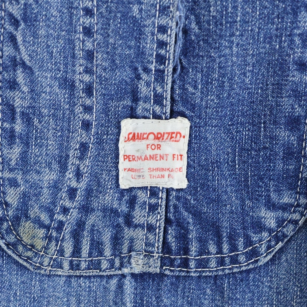 VINTAGE(ヴィンテージ) 60s SANFORIZED デニム カバーオール インディゴ