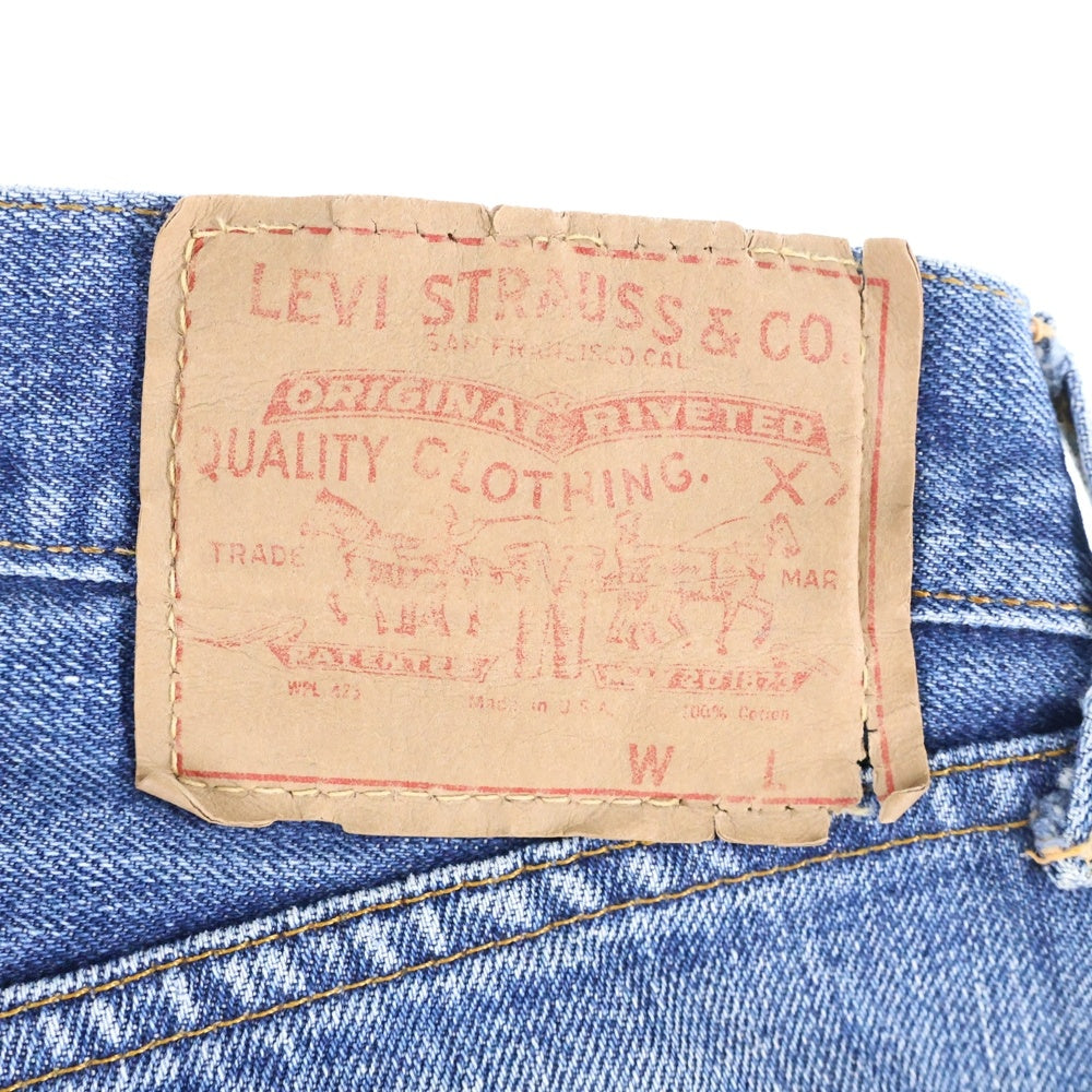 Levi's(リーバイス) 60-70s VINTAGE 502 BIG E 均等V ボタン裏刻印8 42TALON 並行ステッチ ジップフライ デニム パンツ インディゴ