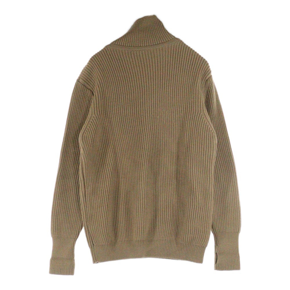 ANDERSEN-ANDERSEN(アンデルセン-アンデルセン) HALF ZIP KNITWEAR アンデルセン アンデルセン ハーフジップベージュ ニット ブラウン