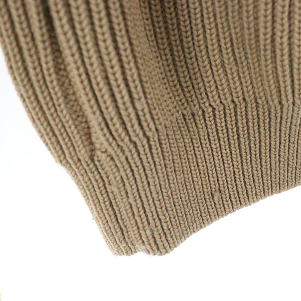 ANDERSEN-ANDERSEN(アンデルセン-アンデルセン) HALF ZIP KNITWEAR アンデルセン アンデルセン ハーフジップベージュ ニット ブラウン