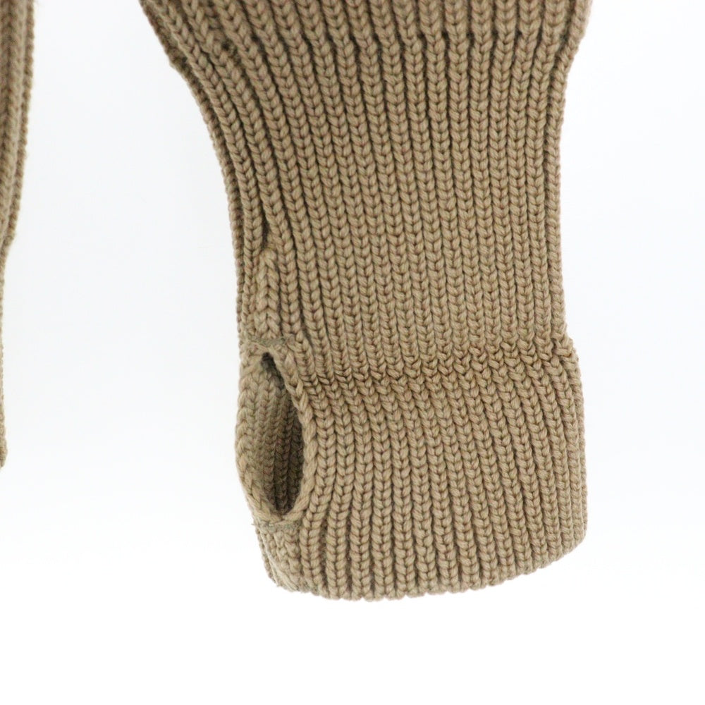 ANDERSEN-ANDERSEN(アンデルセン-アンデルセン) HALF ZIP KNITWEAR アンデルセン アンデルセン ハーフジップベージュ ニット ブラウン