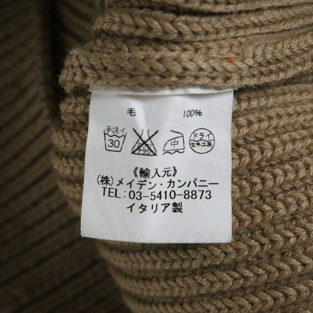 ANDERSEN-ANDERSEN(アンデルセン-アンデルセン) HALF ZIP KNITWEAR アンデルセン アンデルセン ハーフジップベージュ ニット ブラウン