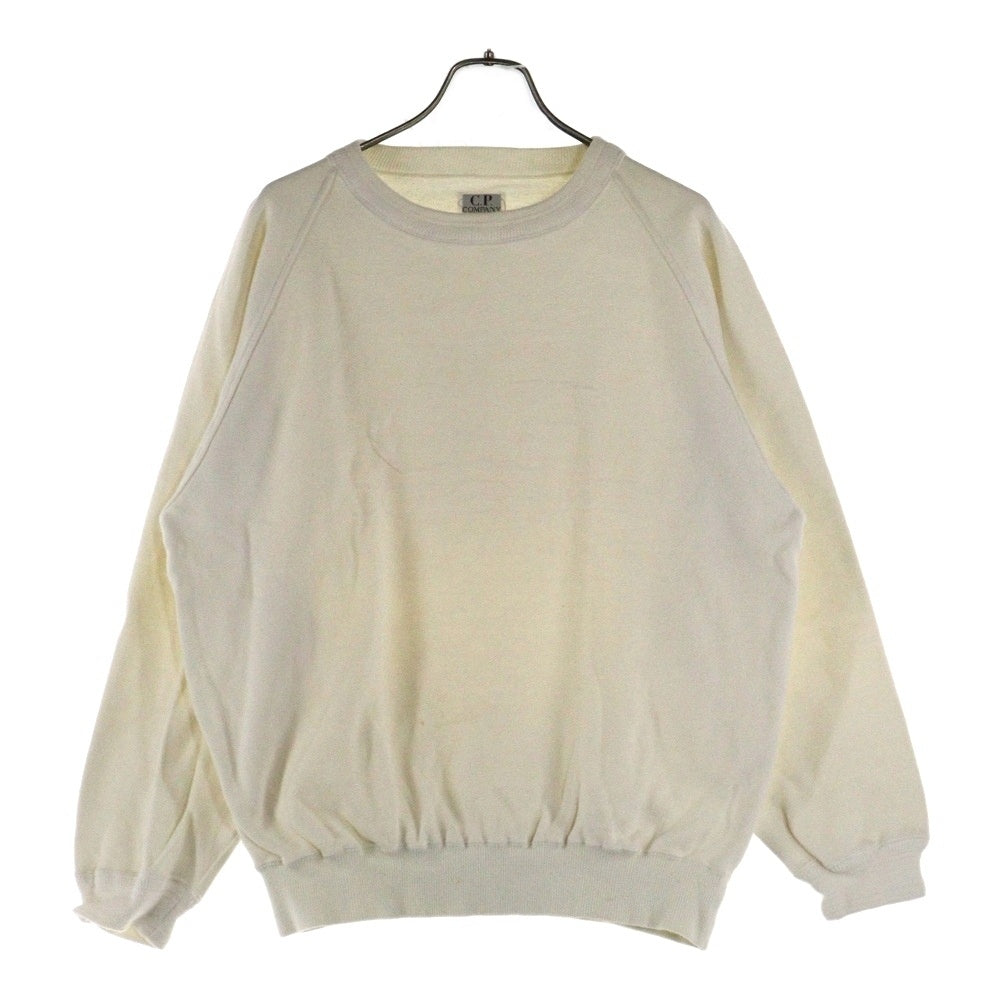 C.P. Company(シーピーカンパニー) 90-00s LOGO SWEAT フロントロゴ エンボス加工 スウェット トレーナー 716668 ホワイト