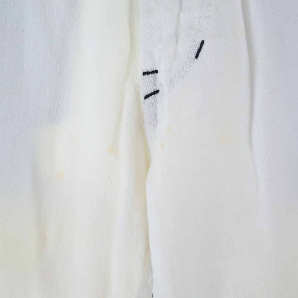NUMBER (N)INE(ナンバーナイン) 02ss WAPPEN DENIM モダンエイジ期 パッチ ストレート デニム ホワイト