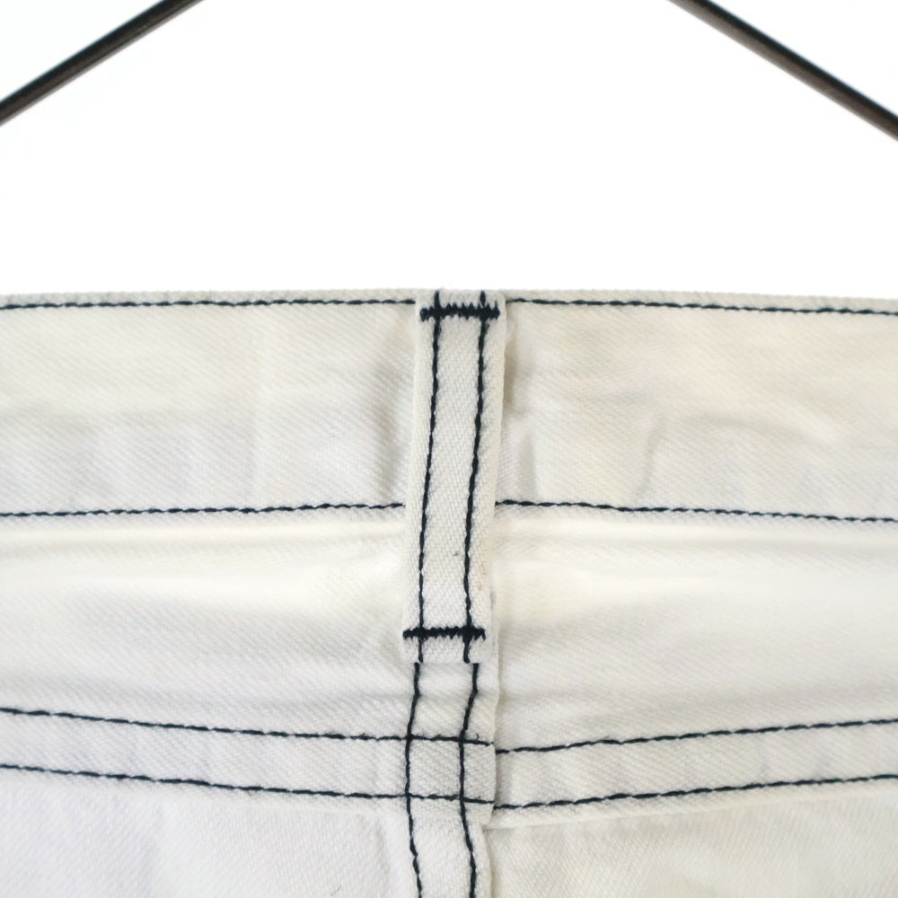 NUMBER (N)INE(ナンバーナイン) 02ss WAPPEN DENIM モダンエイジ期 パッチ ストレート デニム ホワイト