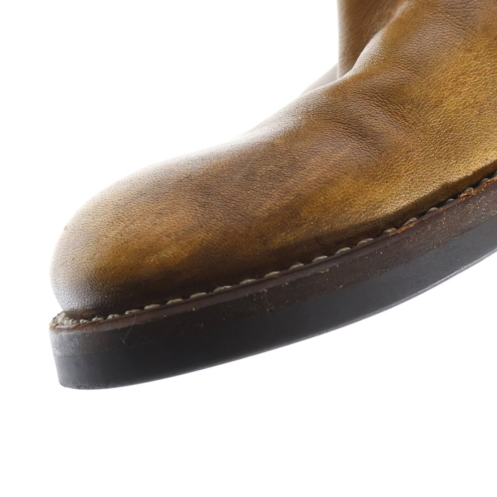 DRIES VAN NOTEN(ドリスヴァンノッテン) LEATHER BOA ENGINEER BOOTS レザー エンジニアブーツ