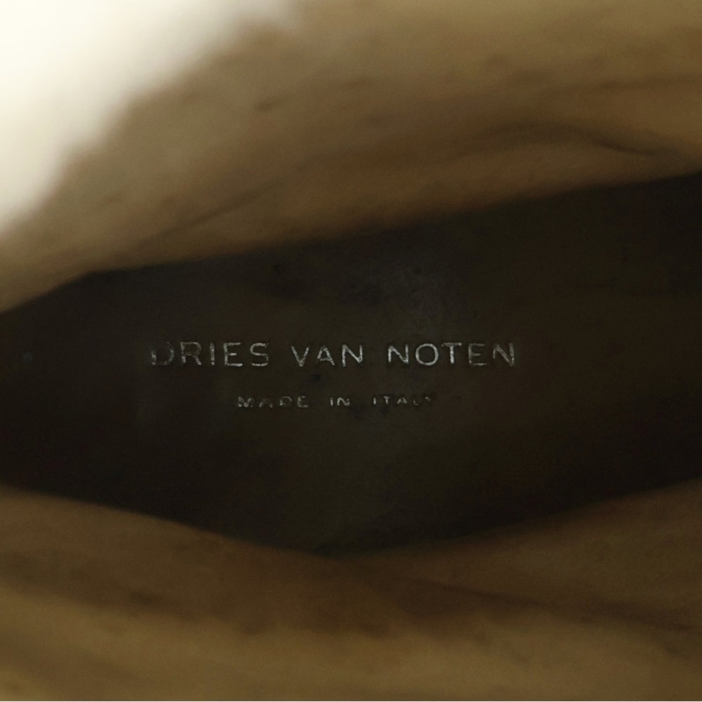 DRIES VAN NOTEN(ドリスヴァンノッテン) LEATHER BOA ENGINEER BOOTS レザー エンジニアブーツ