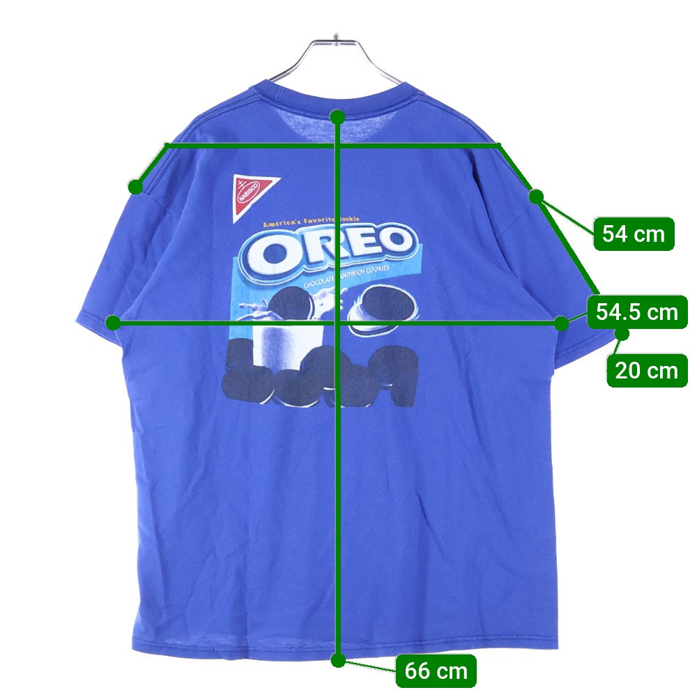 VINTAGE(ヴィンテージ) 00s OREO KRAFT オレオ 両面プリント Tシャツ 半袖カットソーブルー