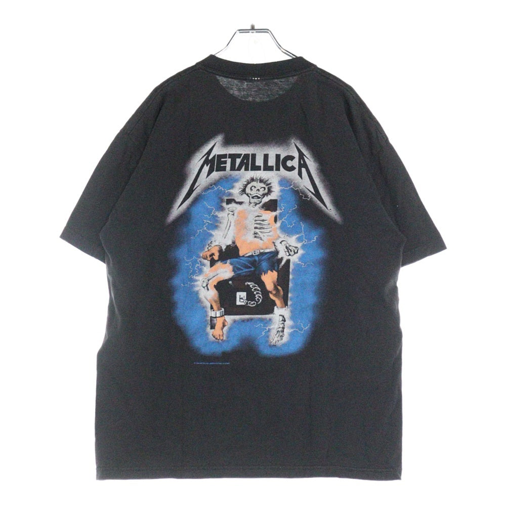 VINTAGE(ヴィンテージ) 00s METALLICA RIDE THE LIGHTNING メタリカ 両面プリント Tシャツ 半袖カットソーブラック