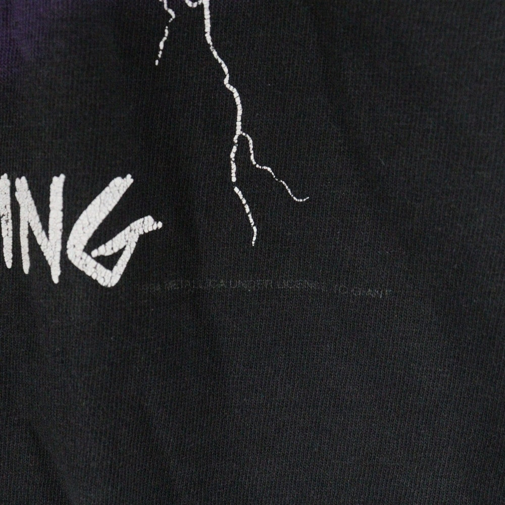 VINTAGE(ヴィンテージ) 00s METALLICA RIDE THE LIGHTNING メタリカ 両面プリント Tシャツ 半袖カットソーブラック