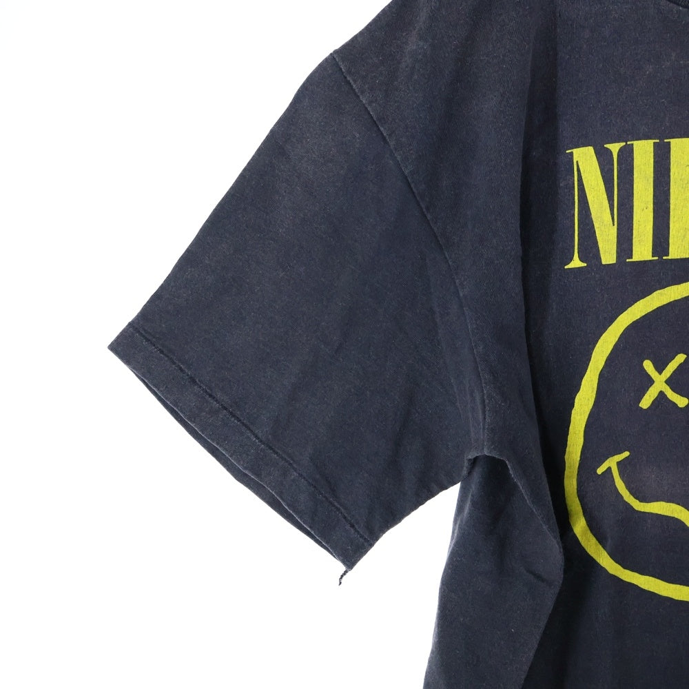 VINTAGE(ヴィンテージ) 90s NIRVANA SMILE ニルヴァーナ スマイル Tシャツ 半袖カットソーブラック