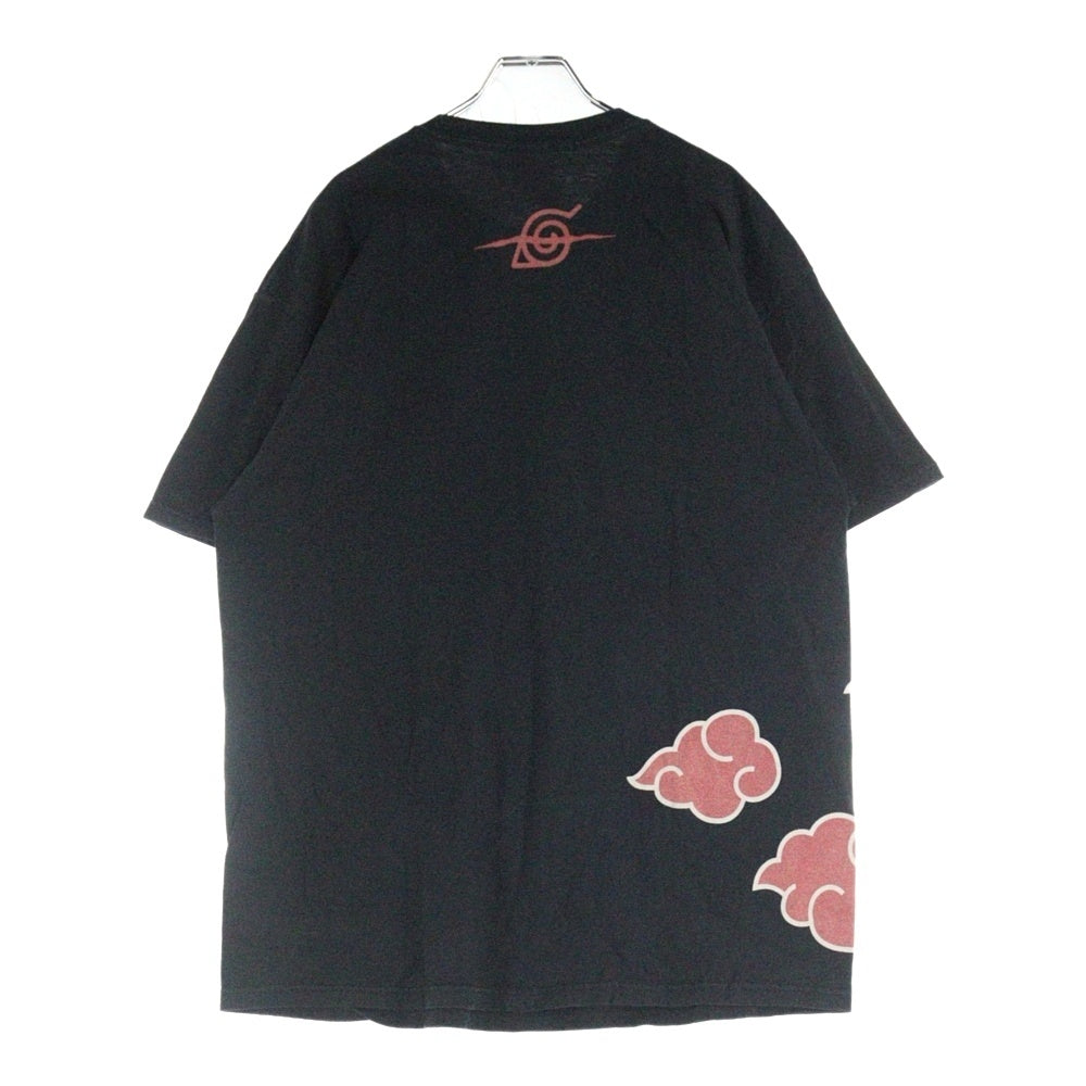 VINTAGE(ヴィンテージ) 00s NARUTO SHIPPUDEN ナルト 疾風伝 暁 雲 プリント Tシャツ 半袖カットソー ブラック