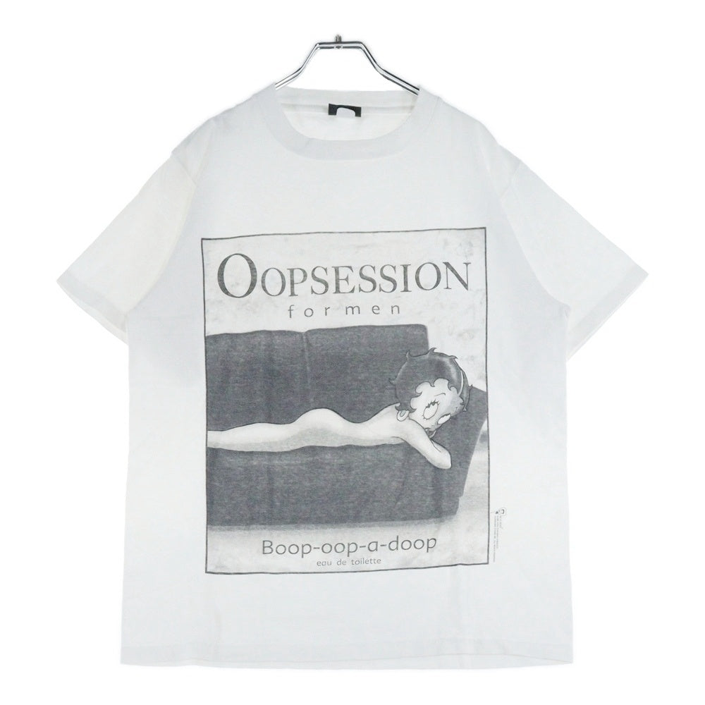 VINTAGE(ヴィンテージ) 90s BETTY BOOP OOPSESSION 1995 ベティ・ブープ オープセッション フロント プリント Tシャツ 半袖カットソー ホワイト