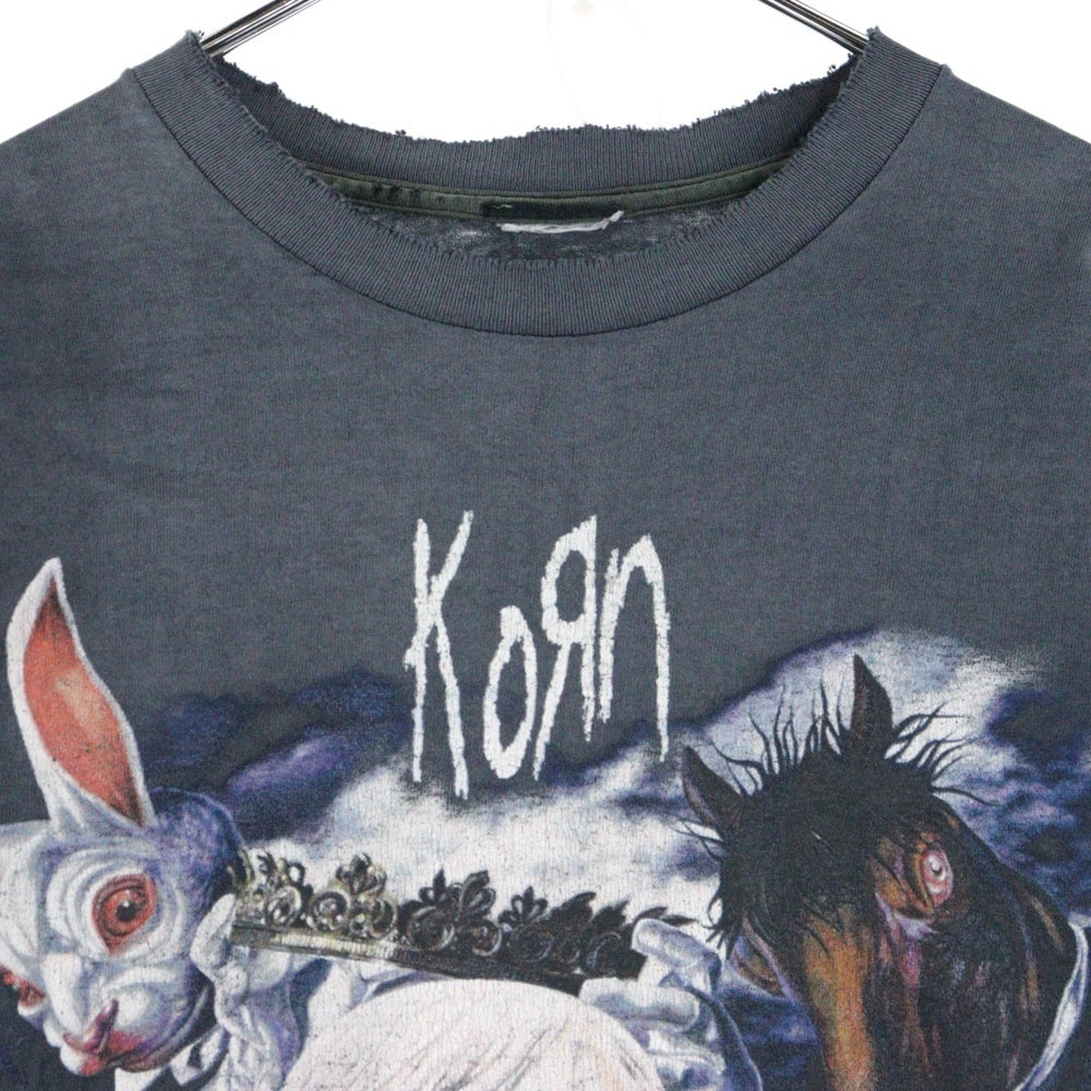 VINTAGE(ヴィンテージ) 00s KORN SEE YOU ON THE OTHER SIDE コーン フロントプリント Tシャツ 半袖カットソー ネイビー