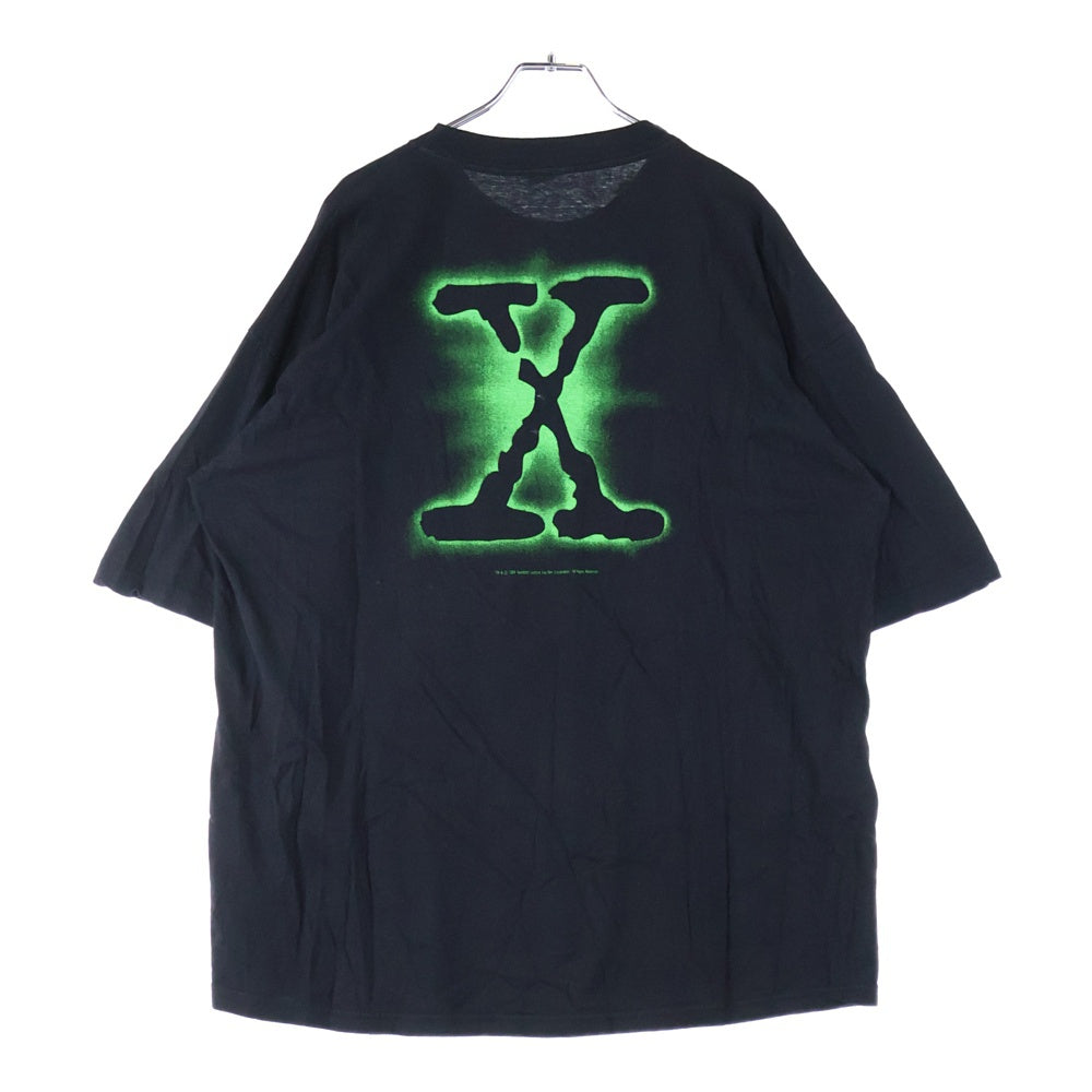 VINTAGE(ヴィンテージ) 00s X-FILES The Truth Is Out There エックスファイル 両面プリント 半袖Tシャツ ブラック