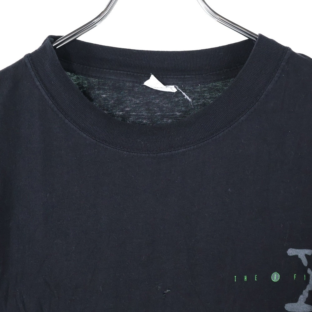 VINTAGE(ヴィンテージ) 00s X-FILES The Truth Is Out There エックスファイル 両面プリント 半袖Tシャツ ブラック
