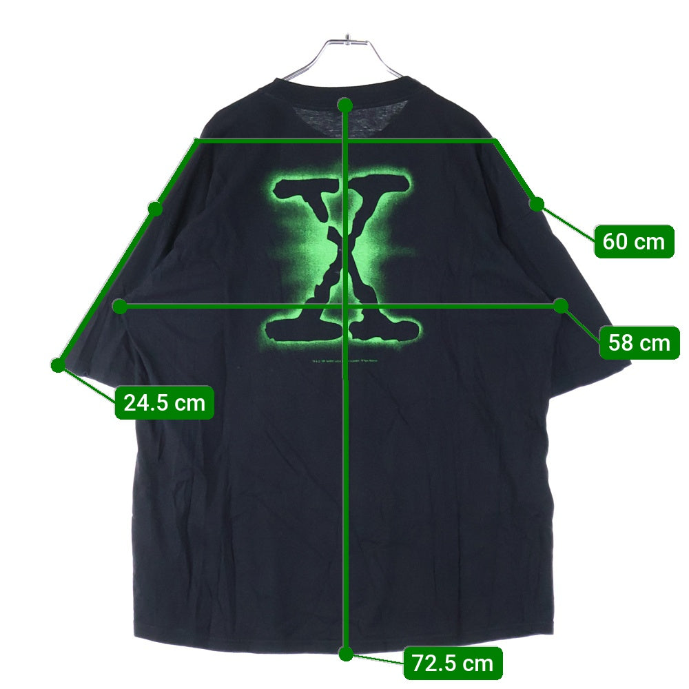 VINTAGE(ヴィンテージ) 00s X-FILES The Truth Is Out There エックスファイル 両面プリント 半袖Tシャツ ブラック