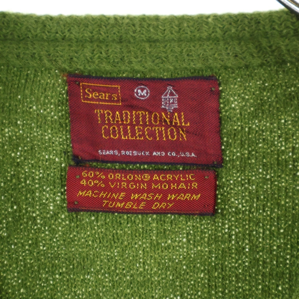 VINTAGE(ヴィンテージ) 60s Sears TRADITIONAL COLLECTION MAHAIR CARDIGAN シアーズ モヘア カーディガン グリーン