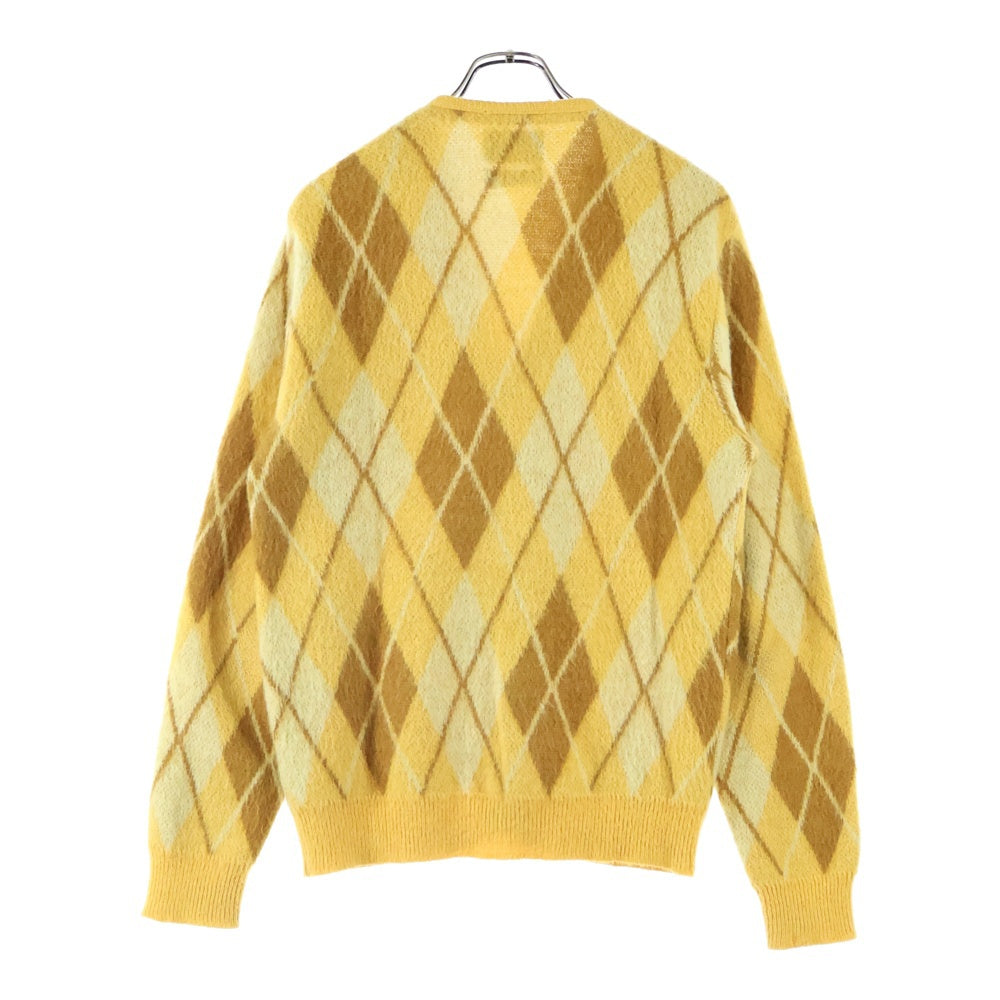 VINTAGE(ヴィンテージ) 60s Sears KINGS ROAD Sportswear ARGYLE MAHAIR CARDIGAN シアーズ アーガイル モヘア カーディガン イエロー