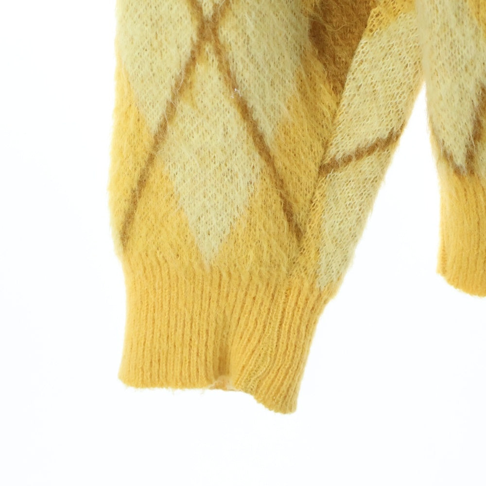 VINTAGE(ヴィンテージ) 60s Sears KINGS ROAD Sportswear ARGYLE MAHAIR CARDIGAN シアーズ アーガイル モヘア カーディガン イエロー