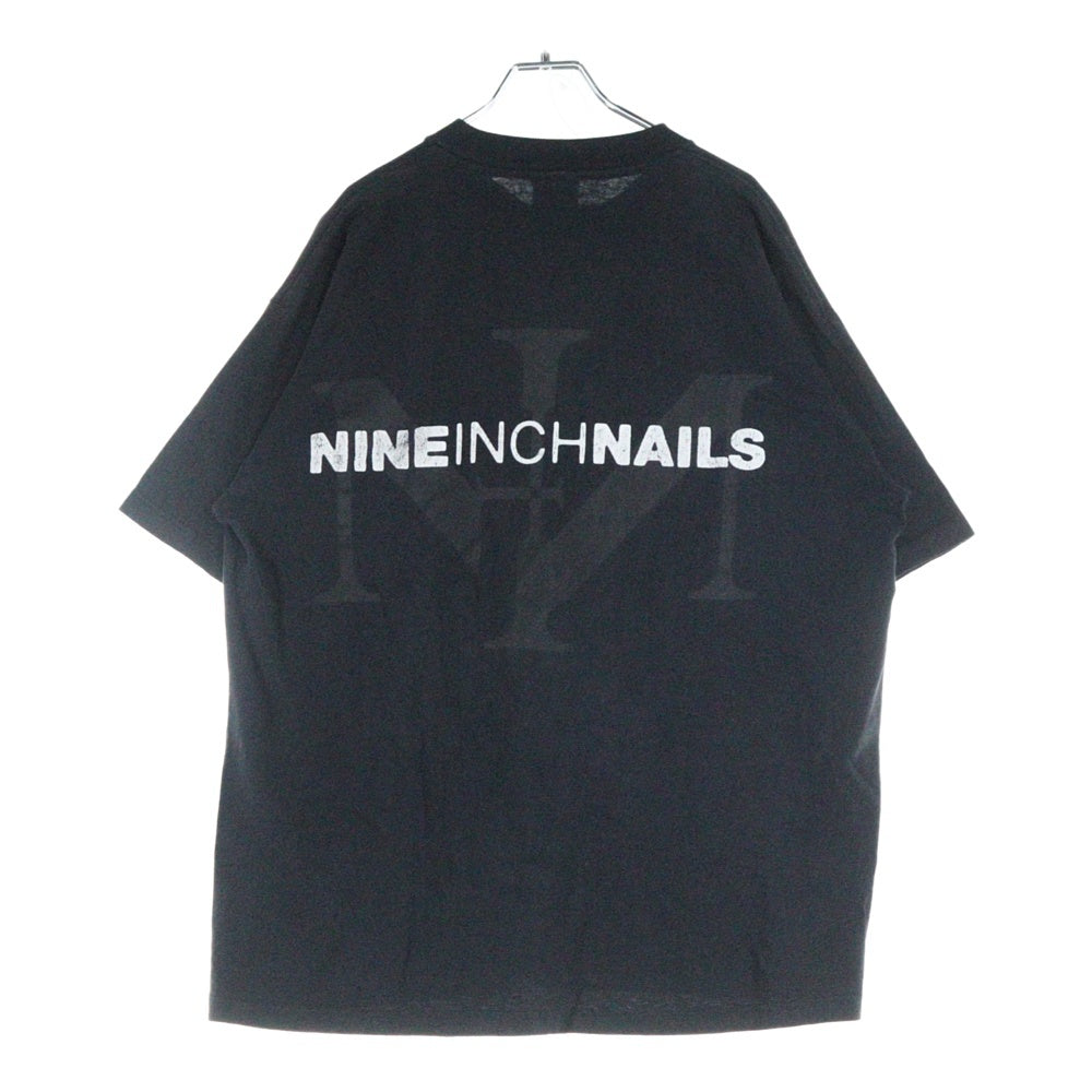 VINTAGE(ヴィンテージ) 90s NINE INCHNAILS BOX LOGO EAP TEE ナインインチネイルズ ボックスロゴ 両面プリント 半袖Tシャツ カットソー ブラック