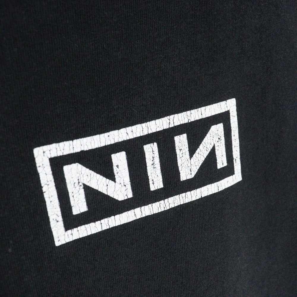 VINTAGE(ヴィンテージ) 90s NINE INCHNAILS BOX LOGO EAP TEE ナインインチネイルズ ボックスロゴ 両面プリント 半袖Tシャツ カットソー ブラック