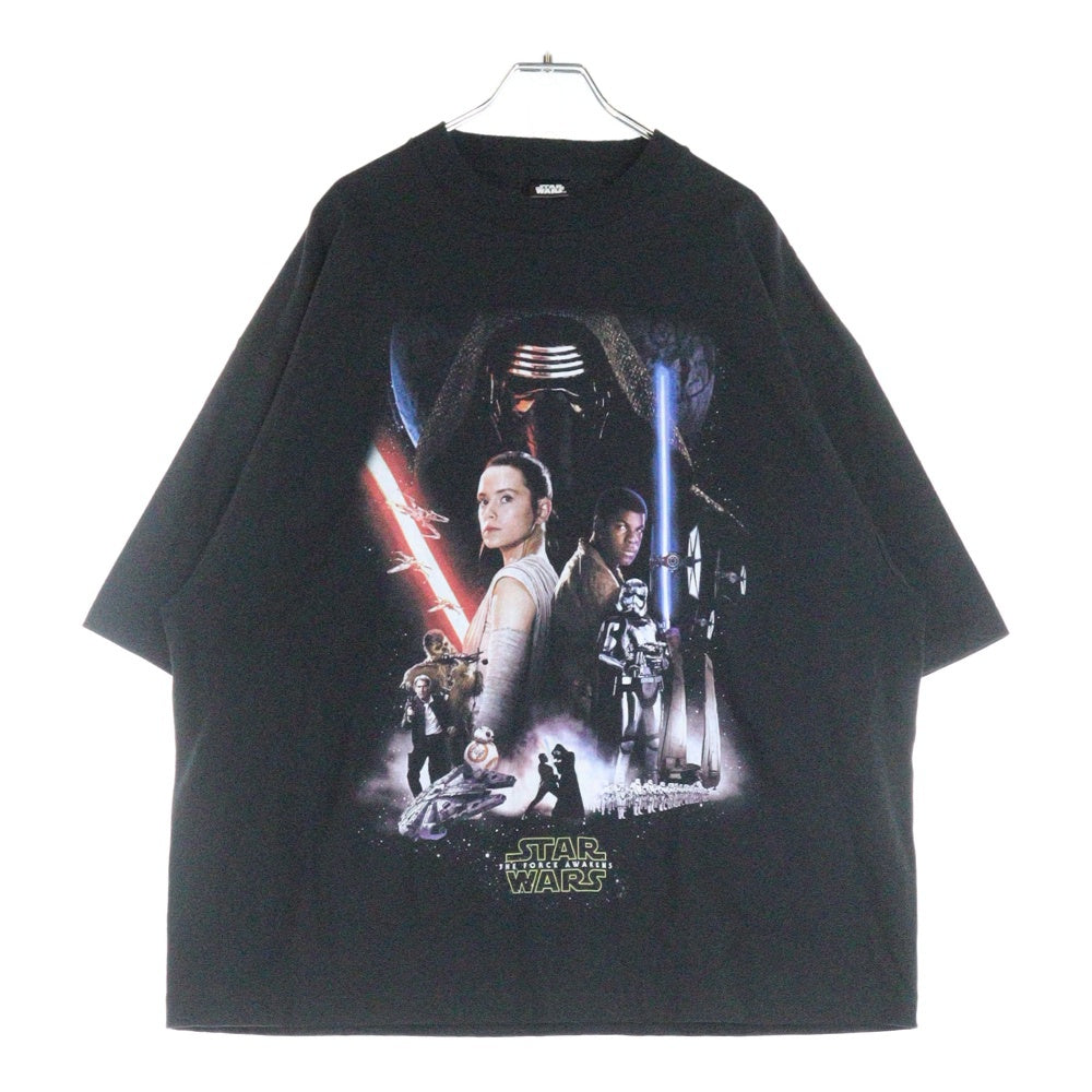 FREAK'S STORE(フリークスストア) STAR WARS EP7 KV TEE スターウォーズ エピソード7 両面プリント Tシャツ 半袖カットソー ブラック