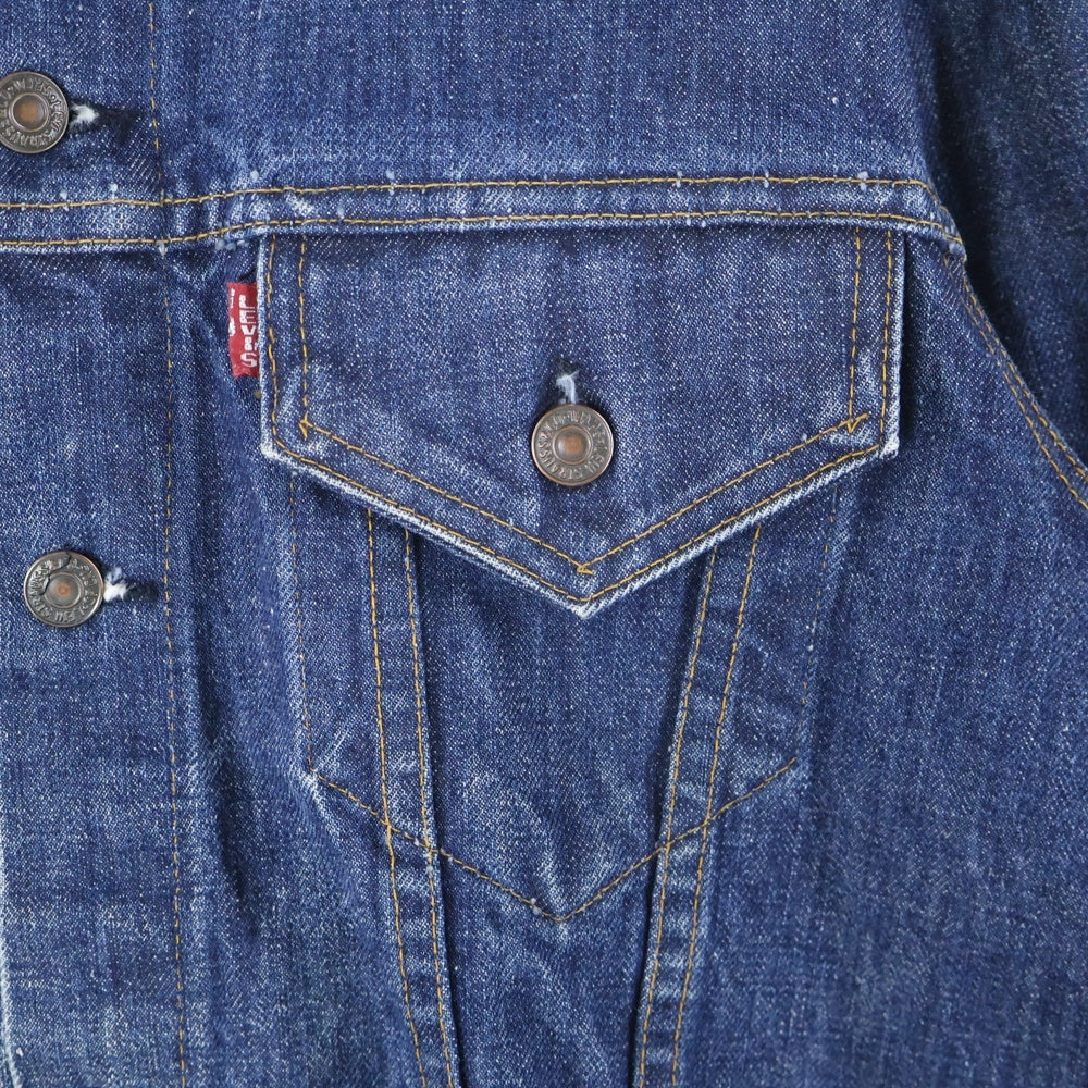 Levi's(リーバイス) 70s 71205 0217 DENIM JACKET BIG E ボタン裏刻印529 不均等V デニムジャケット インディゴ