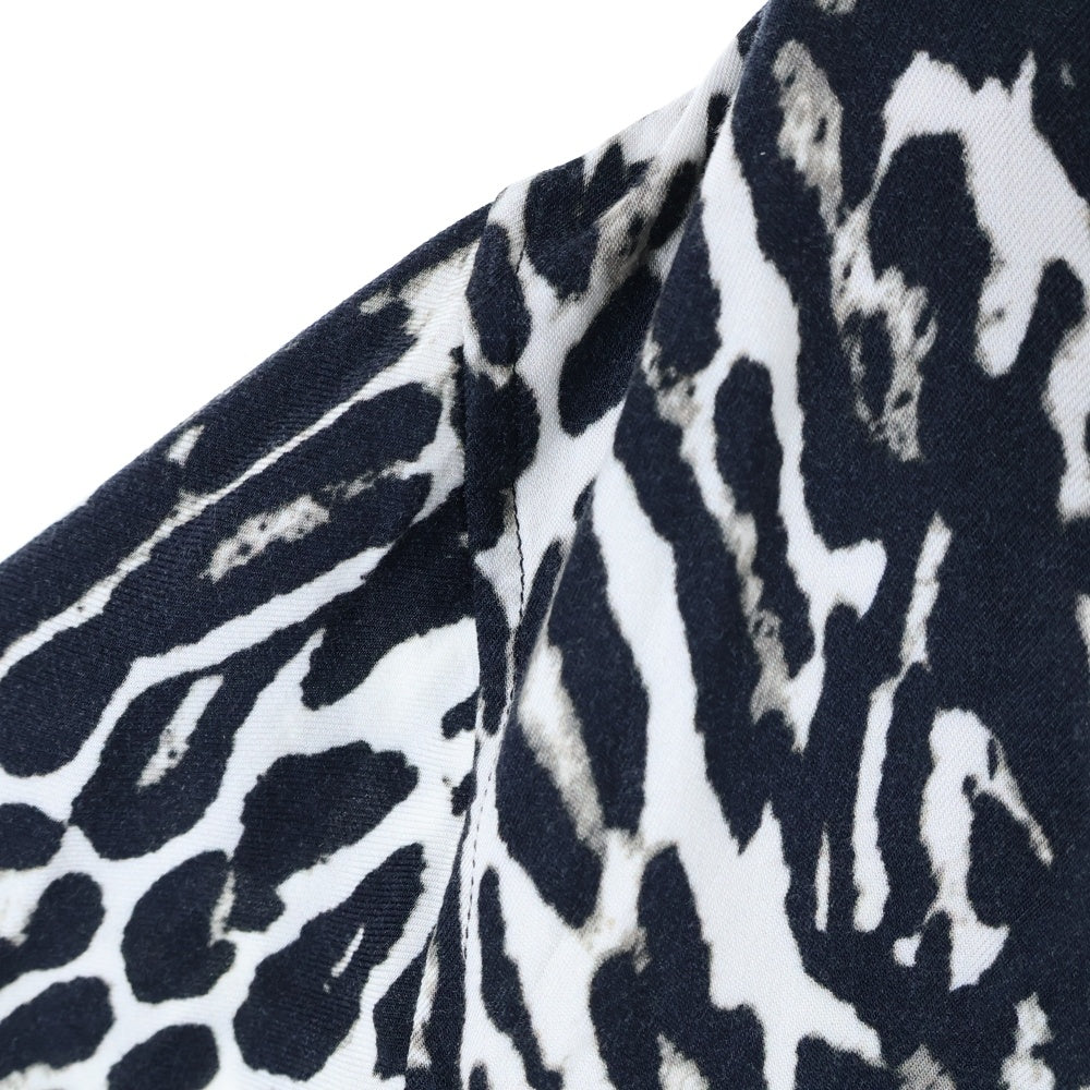 BURBERRY LONDON(バーバリーロンドン) 20SS LEOPARD SHIRT レオパード 半袖 開襟 アロハシャツ ブラック/ホワイト 8023943