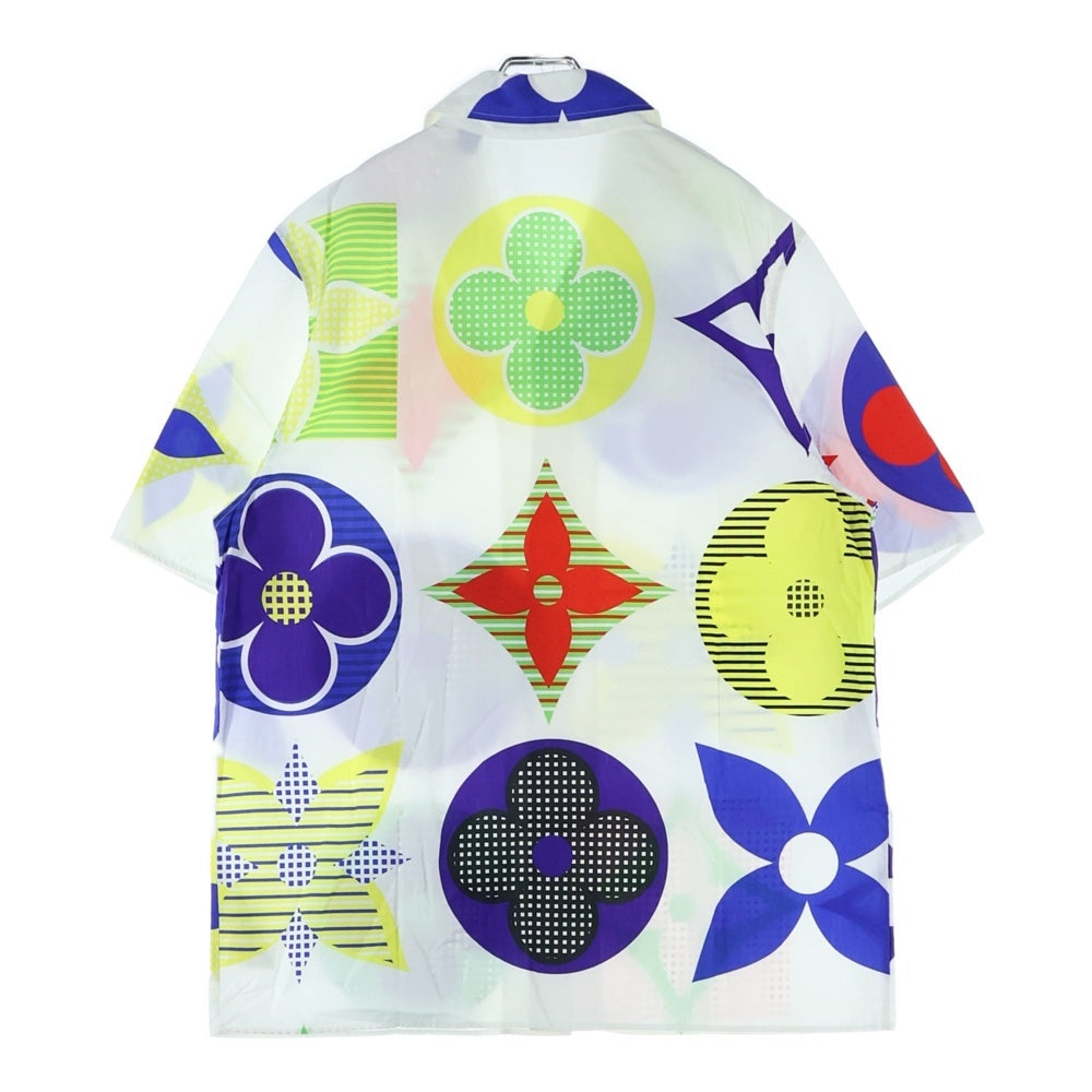 LOUIS VUITTON(ルイヴィトン) 20SS MONOGRAM S/S SHIRT ヴァージルアブロー マルチカラー モノグラムハワイアン 半袖シャツ ホワイト RM202M XGA HJS04W